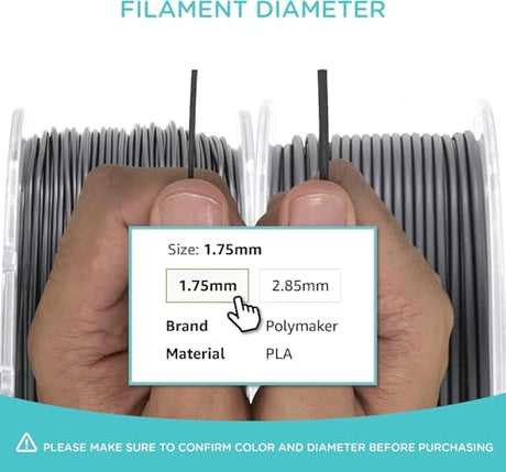 Polymaker ABS Filament 1.75mm Red, ABS 3D Printer Filament 1.75mm Heat Resistant 1kg - PolyLite ABS 3D Printing Filament 1.75mm, Strong & Durable, Dimensional Accuracy +/- 0.03mm POLYMAKER