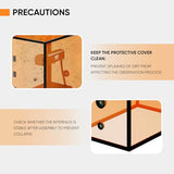 Monport Fiber Laser Engraver Enclosure, 720 * 470 * 800mm Integrated Acrylic Machine Cover, for Laser Isolation, Smoke Isolation, Noise Reduction, and Eye Protection Monport