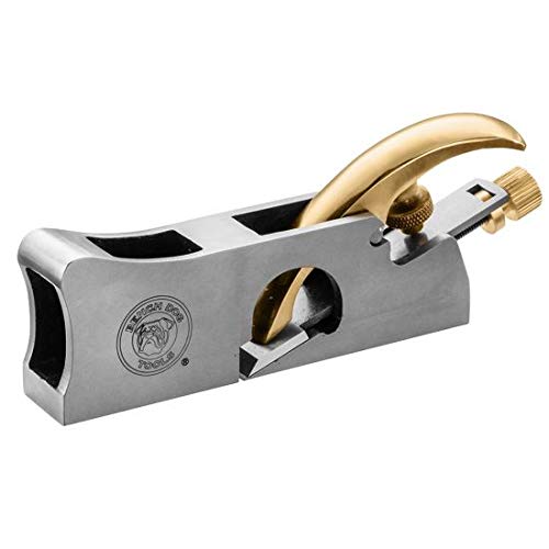 Bench Dog 3-in-1 Shoulder Plane, Bullnose Plane & Chisel Plane - Hand Plane w/ 2 Nose Pieces – 1” Blade Clean, Sharp Corners w/No Ridge- Wood Plane Bench Dog