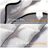 ITSNGBY Down Fibers Comforter Twin Size,Luxurious All Seasons Hotel Collection Duvet Insert,54 Oz High Bulkiness Medium Warmth,Fluffy & Breathable for Bedroom, Guestroom, Hotel (White,68x90) ITSNGBY