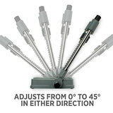 General Tools 36/37 Precision Drill Guide For 3/8-Inch or 1/2-Inch Power Drills, Portable & Lightweight, Folds Flat for Storage, Silver General Tools