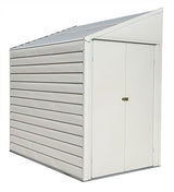 Arrow YS47-A Compact Galvanized Steel Storage Shed with Pent Roof, 4' x 7' Arrow Shed