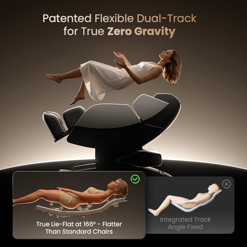 BOB AND BRAD iMaster Pro 4D Full Body Massage Chair, Co-Developed with Physical Therapists, 166° Zero Gravity SL-Track Recliner, Voice Control, Heat, Deep Tissue & Auto-Extend Calf for Tall Users BOB AND BRAD