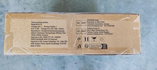 VEVOR Screen Printing Machine, 1 Color 1 Station Silk Screen Printing Press, 21.2x17.7in / 54x45cm Screen Printing Press, Double-Layer Positioning Pallet, Adjustable Tension for T-Shirt DIY Printing VEVOR