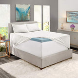 Hearth & Harbor Extra Deep Pocket Queen Sheets Sets - Fits Mattress 18-24 Inches Deep - Extra Deep Pocket Sheets - 6 Piece Queen Size - White