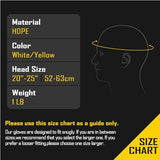 COOLJOB Full Brim Hard Hat, OSHA Construction Work Approved, HDPE Safety Helmet with 4 Point Adjustable Ratchet Suspension, Class E, G & C, Yellow COOLJOB