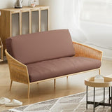 Magshion Futon Cover Washable Zippered Sofa Furniture Bed Mattress Covers Armless Couch Slipcover Protector Twin Size 39"x75"x6" Coffee Magshion