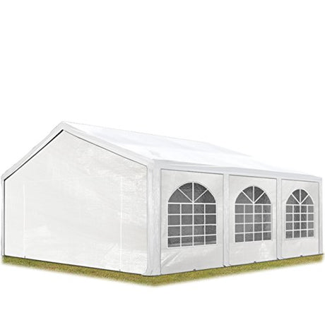 TOOLPORT Party Tent 16x20 ft Garden Tent Canopy PE 450 N Tarpaulin 100% Waterproof White TOOLPORT