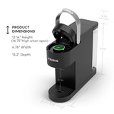 Keurig K-Slim Single Serve K-Cup Pod Coffee Maker, Multistream Technology, 3 Brew Sizes, Slim and Sleek Design, 46oz Removable Reservoir, Black Keurig