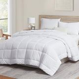 Hearth & Harbor Down Alternative Comforter - All Season Soft Quilted Queen Bed Comforter Duvet Insert with Corner Tabs - Queen Size White Hearth & Harbor
