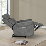 KISLOT Leather Recliner Chair for Adults Wall Hugger RV Recliner with USB Charging Ports Electric Power Reclining Sofa for Living Room Home Theater Seating Bedroom