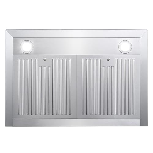COSMO COS-63175S 30 in. Vista Collection 380 CFM Ducted Wall Mount Range Hood, Touch Controls, LED Lights, Stainless Steel COSMO
