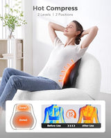 Boriwat Back Massager with Heat, 3D Kneading Massage Pillow for Back, Neck, Shoulder, Leg Pain Relief Deep Tissue, Gifts for Women Men Mom Dad Boriwat