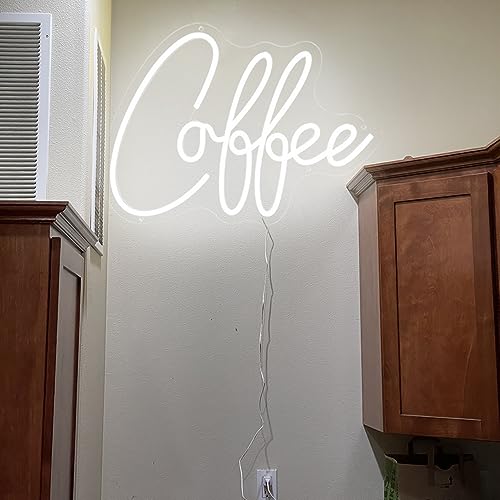 Coffee Neon Sign, Large Cafe LED Lights for Coffee Bar Beer Club Wall Decor, USB Powered Cool Neon Lights Sign for Bedroom Windows Glass Hotel Pub Cafe Shop Logo Wedding Birthday Party Decora - WoodArtSupply