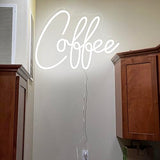 Coffee Neon Sign, Large Cafe LED Lights for Coffee Bar Beer Club Wall Decor, USB Powered Cool Neon Lights Sign for Bedroom Windows Glass Hotel Pub Cafe Shop Logo Wedding Birthday Party Decorations YLSZZO