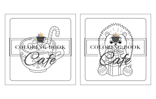 Cute Christmas: Bold and Easy Coloring Book for Adults and Teens Featuring Adorable Christmas Designs for Stress Relief and Relaxation WoodArtSupply