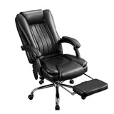 Massage Office Chair with Foot Rest,6 Points Vibration and Heat Ergonomic Executive Desk Chair for Heavy People,500lbs Big and Tall Office Chairs with Reclining High Back for Home Office KWKSV