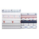Nautica - Full Size Sheet Sets, Cotton Percale Preppy Bedding, Crisp & Cool, Lightweight & Breathable (Skippers Island Light Blue, Full) Nautica