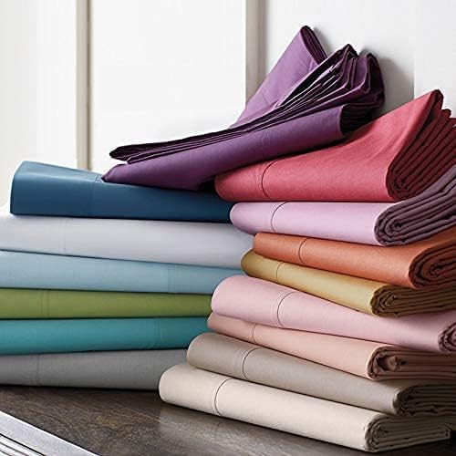 Elegant Comfort 1500 Premium Quality Fitted Sheet Ultra Soft 18-24 Inch Extra Deep Pocket - Single Fitted Sheet for High Mattress - Wrinkle Free with Smart Storage Pockets, Full, Black Elegant Comfort