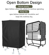 Falezern 33 in Folding Bed Cover, With Metal Zipper and Adjustable Drawstring, Dustproof and Waterproof, Thickened Storage Cover for Fold Up Cot Falezern
