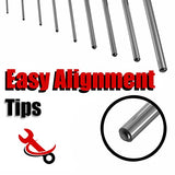 TuffMan Tools, Roll Pin Punch Set 9pc Craftsman Tool Set - Great Nail Punch for Gun Tool Kit Building and Removing Firing Pin with Tool Pouch TuffMan Tools