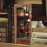 Anavrin Book Nook Kit Kyoto Gion – DIY 3D Wooden Booknook for Adults, Teens and Book Lovers, Bookshelf Insert Library Decor, Creative Gift for Family, Friends, and Elderly