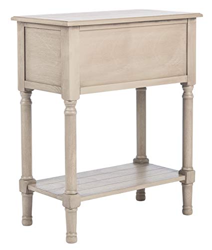 SAFAVIEH Home Collection – Primrose Greige Console Table with Three Drawers & Shelf, Classic Contemporary Storage Console, Compact Entryway Design (CNS5707D) SAFAVIEH