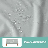 Luv4babe Waterproof Futon Cover for Armless Sofa Bed, Leakproof and Scratch-Resistant Futon Mattress and Couch Cover Protector for Kids, Cats and Dogs, Gray Luv4babe