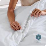 Bare Home Bedding Duvet Cover King Size - Premium 1800 Super Soft Collection - Lightweight, Cooling - Soft Breathable Bedding Duvet Cover (King, White) Bare Home