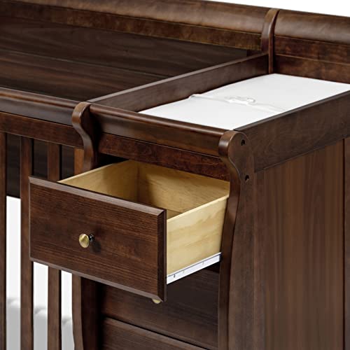 DaVinci Kalani 4-in-1 Convertible Crib and Changer Combo in Espresso