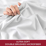 Mellanni Twin Fitted Sheet - Iconic Collection Bedding Sheets with up to 16 inch Deep Pocket - Soft & Cooling - Fade & Stain Resistant - 1 PC (Twin, White) Mellanni