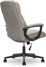 Serta Connor Executive Office Chair, Ergonomic Computer Chair with Layered Body Pillows, Contoured Lumbar, Adjustable Seat, Microfiber Fabric, Gray Serta