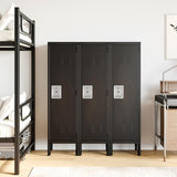Anxxsu Metal Storage Locker, Lockable Employees Metal Locker with Door, 55" Height Steel Locker for Home, School, Office, Gym (Retro Black) Anxxsu
