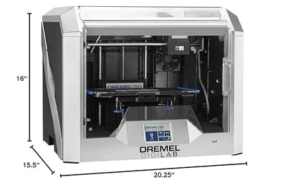 Dremel - 3D40-FLX-01 DigiLab 3D40 Flex 3D Printer with Filament, Flexible Build Plate, Fully Enclosed Housing, Automated 9-Point Leveling, PC & MAC OS, Chromebook, iPad Compatible, Network-Fr - WoodArtSupply