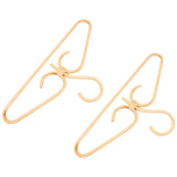 Luejnbogty 2Pcs Rattan Clothes Hanger Natural Rattan Hand-Woven 3 Hook Hanger for Home Wardrobe Clothing Store Decor 40x20cm Luejnbogty