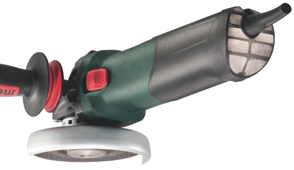 Metabo 4-1/2-Inch / 5-Inch Variable Speed Angle Grinder, 2,000-7,600 RPM, 14.5 Amp, Electronics, Slide Switch (Locking), Safety Clutch, M-Quick Wheel Change, WEV 17-125 Quick Inox, 600517420, - WoodArtSupply