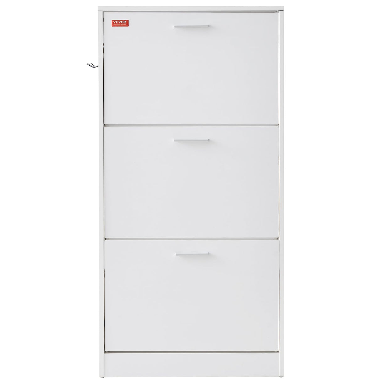 VEVOR Shoe Cabinet with 3 Flip Drawers, Shoe Storage Cabinet for Entryway, Free Standing Shoe Storage Organizer with Side Hooks for Heels, Boots, Slippers in Hallway, Living Room VEVOR