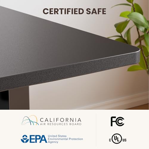 ErGear L Shaped Standing Desk, 75" x 63" Electric Adjustable Height Sit Stand Desk, Ergonomic Large Computer Table, Left & Right Interchangeable Installation, Suitable for Home Office Use, Black ErGear