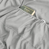 Twin Fitted Sheet Only with Side Storage Pocket - Premium 1800 Super Soft & Cozy Microfiber, Wrinkle, Fade, Shrinkage Resistant Deep Pocket Twin Size Fitted Bottom Sheet, Light Gray ALYVIA SPRING