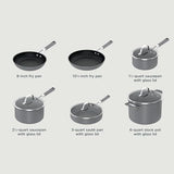 Ninja Pots and Pans Set Non Stick | Comfort Grip 10-Piece Cookware Set with NeverStick | Frying Pan, Sauce Pan With Lid, Stock Pot with Lid, Nonstick, Dishwasher Safe, Oven Safe to 400°F, CW69010 Ninja