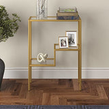 Henn&Hart 22" Wide Rectangular Console Table in Brass, Entryway Table, Accent Table for Living Room, Hallway Henn&Hart