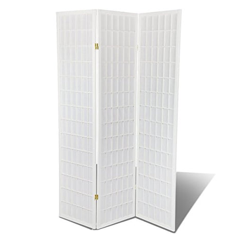 Traditional Style Room Divider (White, 3 Panels) Generic