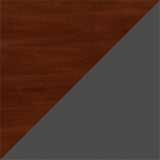 Series C 72W x 36D Bow Front Desk with Mobile File Cabinet in Hansen Cherry Bush Furniture