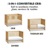 DaVinci Margot 3-in-1 Convertible Crib in Honey GREENGUARD Gold Certified DaVinci