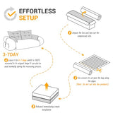 78.7" Folding Sofa Bed Queen, Foldable Floor Futon Sofa Sleeper, Convertible Boneless Mattress, Loveseat Cloud Couch for Home Living Room, Bedroom, Lounge, Apartment and Small Spaces, Beige Teddy Tmsan