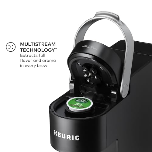 Keurig K-Slim Single Serve K-Cup Pod Coffee Maker, Multistream Technology, 3 Brew Sizes, Slim and Sleek Design, 46oz Removable Reservoir, Black Keurig