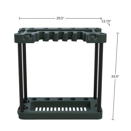 Garden Tool Organizer - Utility Rack, Holds Yard Tools - Garage Organizers and Storage Home Essentials by Stalwart - 40 Yard Tools, UNIT Stalwart