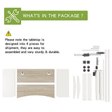 Radlove Dual Motor Height Adjustable Standing Desk, 63 x 30 Height Adjustable Computer Desk Sit Stand Desk Home Office Desks with Splice Board 265 lb Load Capacity White Frame + White Top Radlove