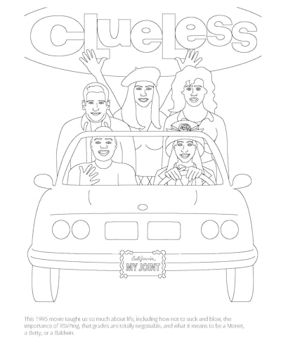 The 1990s Coloring Book: A Nostalgia-Packed Coloring Book Dedicated to the Most Iconic Parts of the 90s, from the Fresh Prince and Beanie Babies to Bucket Hats and Butterfly Clips WoodArtSupply