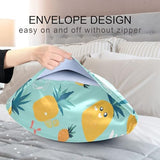Bokkoy Soft and Silky Satin Pillow Case with Tropical Pineapple Wrinkle Resistance for Standard, Queen, and King Sizes - Single Pack Sales Bokkoy